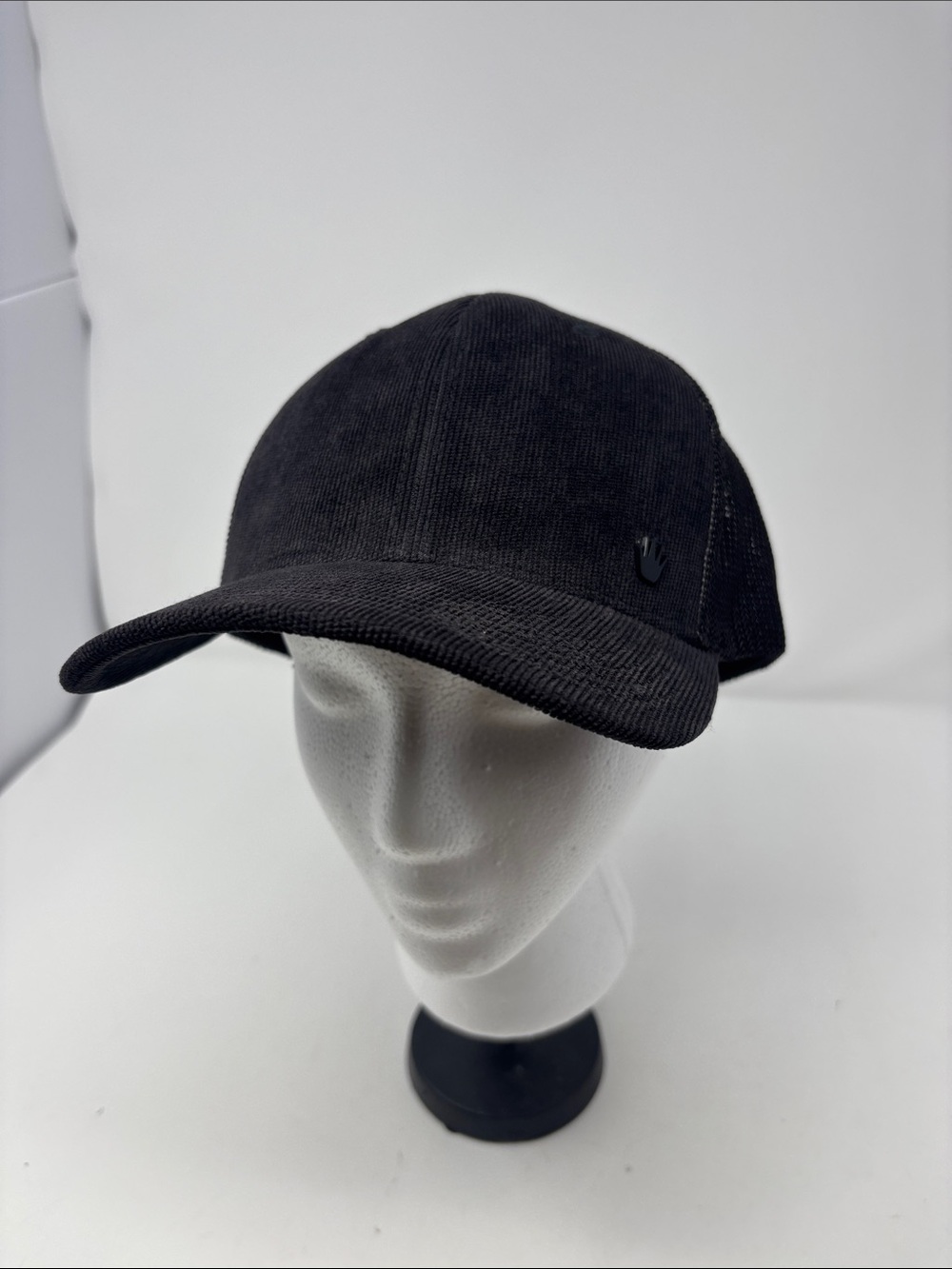 No Bad Ideas Men’s Black Corduroy Baseball Cap with inside pocket Flexfit L/XL